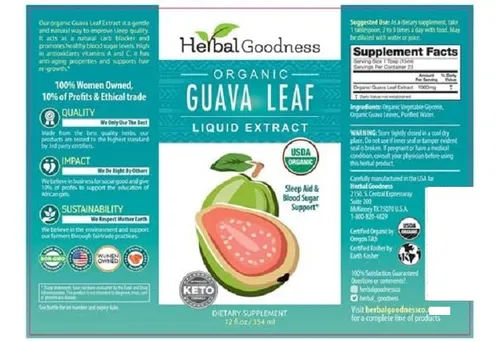 Herbal Goodness Guava Leaf Extract 30ml Alivio De Ansiedad