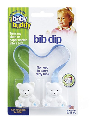 Visit The Baby Buddy Store Bib Clip, Azul