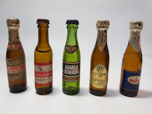Antigua Cerveza Minibotellas Colección Imp. Lot X5 Mag 56042