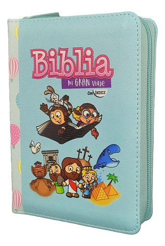 Biblia Rvr1960 Mi Gran Viaje Turquesa Cierre Índice Letra 8