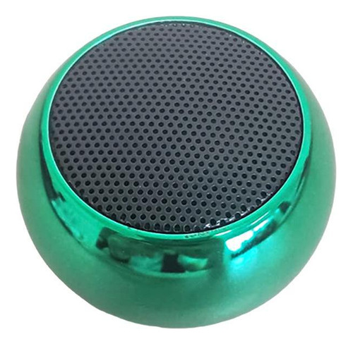 Caixinha Som Potente Bluetooth Mini Speaker Metal 3w Verde