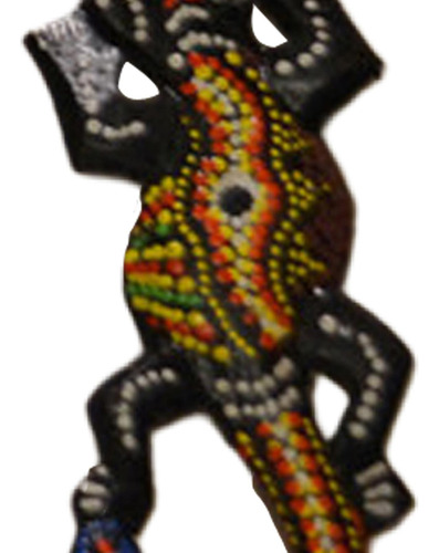 Escultura De Lagarto Gecko Suspensão De 10 Cm C 10 Cm C