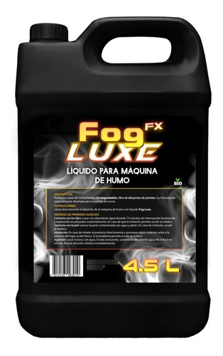 Líquido Para Máquina De Humo Fogluxe 4.5 L