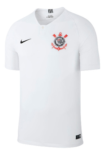 Camiseta Nike Corinthians I Pro 2018/2019 Masculino - Branco