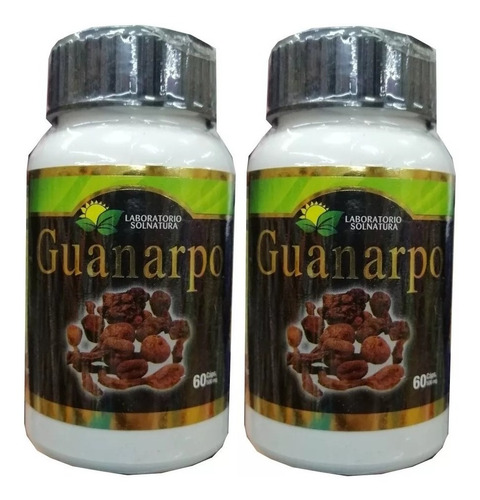 2 Frascos C/u 60 Capsulas Reforzadas 500mg Guanarpo Viagra