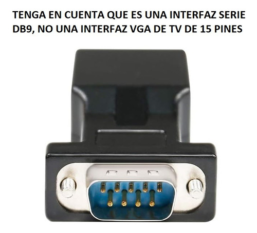Adaptador Rs232 Db9 Macho A Rj45 Y Db-9 Hembra A Rj-45