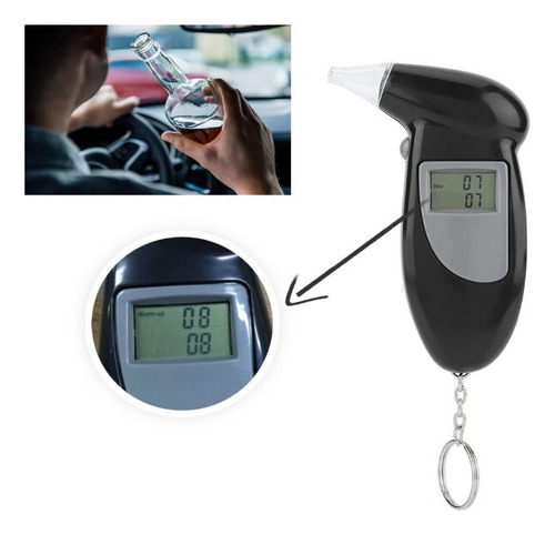 Alcoholimetro Digital Detector Alcohol Sangre Prueba Rapida