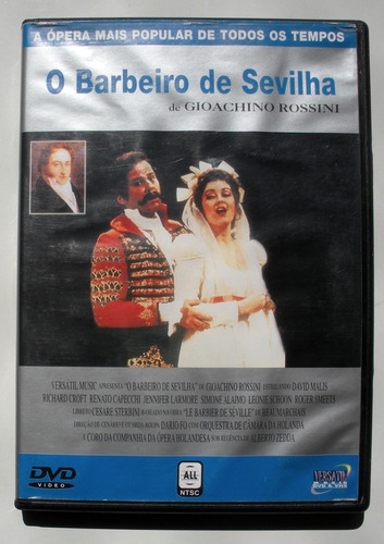 Dvd - El Barbero De Sevilla - Giacomo Rossini - Imp. Brasil