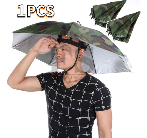 Sombrillas Plegables Sombrero Para Outdoor Camping Pesca