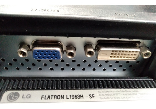 Monitor Lcd LG Flatron L1953h 19 Polegadas Dvi Vga (Recondicionado)