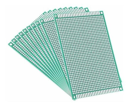 Uxcell 8x12cm Doble Cara Placa De Circuito Impreso Universal