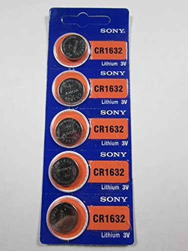 5 X Sony Cr1632 Br1632 Cr 1632  Baterías De 3 V Batería