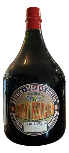 Vino Saint Felicien Sangiovese Botellon 3 Lts. Catena Zapata