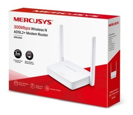 Modem Router  Wifi Aba Cantv Adsl2 Mercusys Mw300d Gs