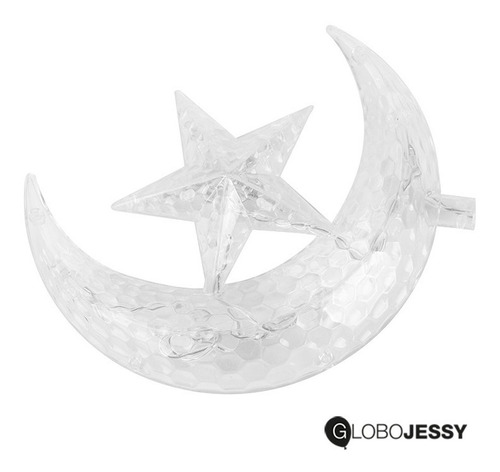 Imagen 6 de 10 de Luces Led Blancas Media Luna Y Estrellas 3metros