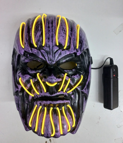 Máscara Luminosa Calavera Thanos, Varios Colores