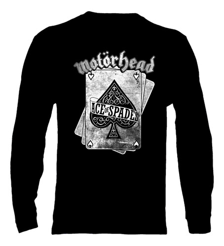 Polera Manga Larga Motorhead - Ver 02 - Ace Of Spades