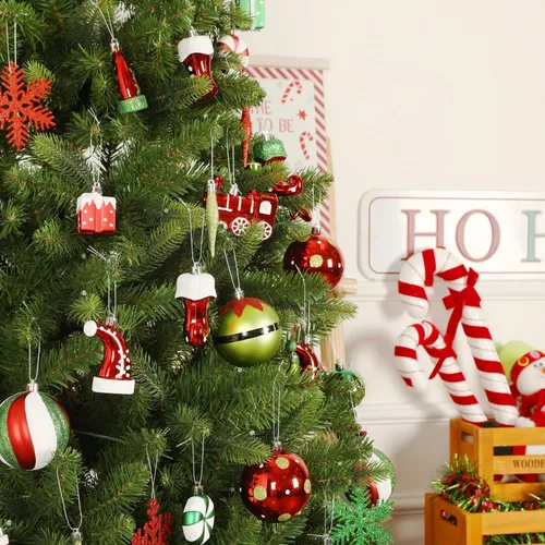Set De Ornamentos De Bolas De Navidad De Shareconn 75pcs, Bo