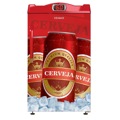 Cervejeira Venax Expm100l 82 Litros Vermelho Cerveja 220v