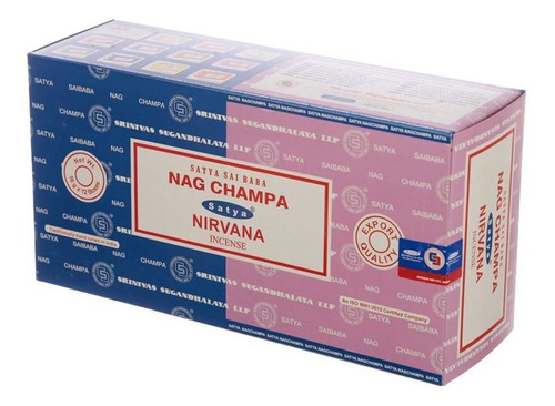 Incienso Dúo Nag Champa Clásico Y Nirvana - Satya