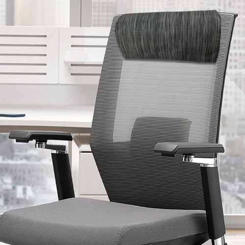 Cabeza Reclinable De Almohada De Almohada De Gris Negro