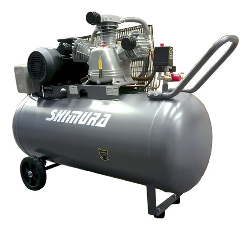 Compresor Transmisión A Correa Shimura 200lts 4.0hp 