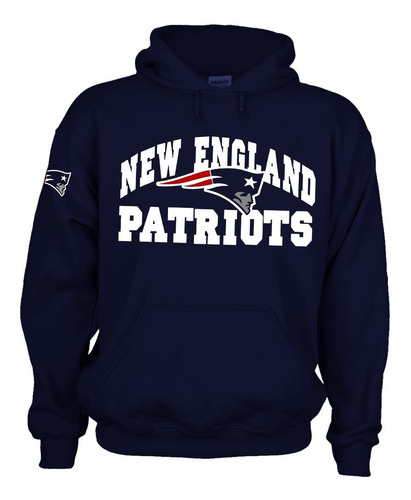 Sudadera Capucha Patriots Pats Nueva Inglaterra Nfl M. 2 Msi