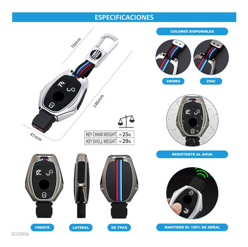 Cys Capa Protetora Para Chaveiro Mercedes-benz E63 Amg 2009