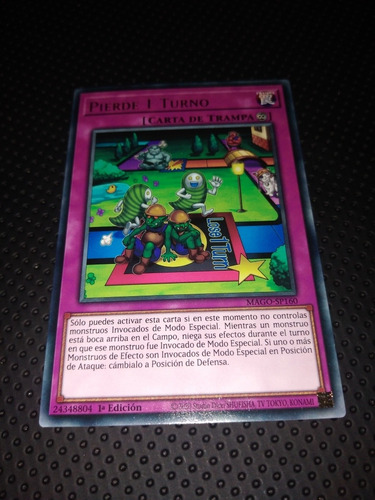 Carta Yugioh Lose One Turn En Español