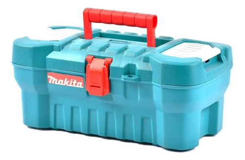 Caja De Herramientas Makita De 16 Broche Plastico Color Turquesa