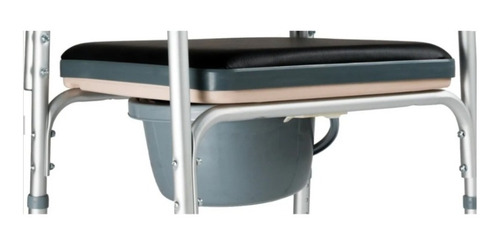 Imagen 4 de 10 de Inodoro Portatil Silla Para Baño Elevador Inodoro Aluminio