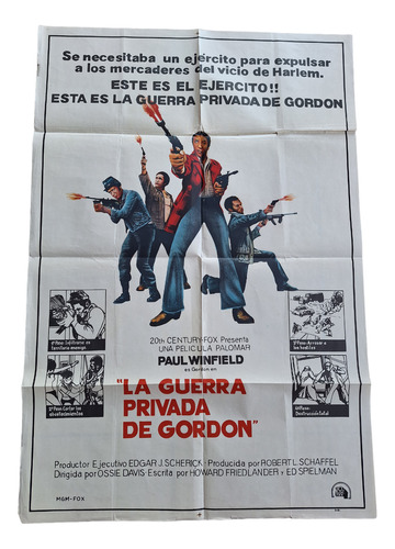 Poster Afiche Cine La Guerra Privada De Gordon (grande) *