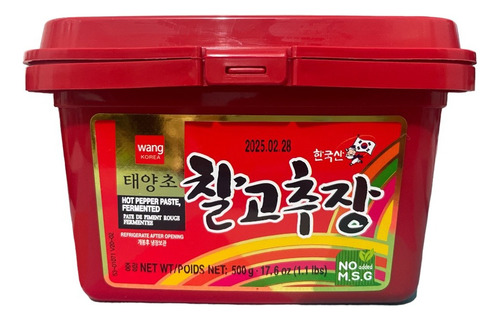 Gochujang Coreano Wang 500g Pasta De Chile Seco Rojo Coreana