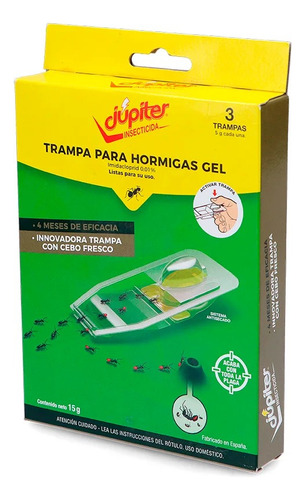 Hormiguicida Trampa En Gel X3 Júpiter