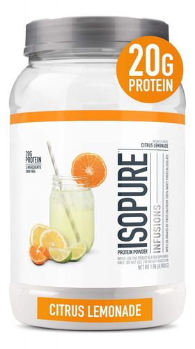 Isopure Proteina De Suero De Leche 20 Gr Limonada 900 G