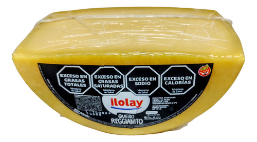 Queso Reggianito Ilolay 1/2 Horma X 2,85 Kg ( Sin Tacc )