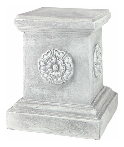 Design Toscano Pedestal Escultural Para Jardín De Roseta