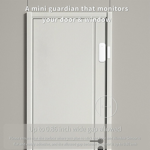 Tuya Zigbee Sensor De Puerta Y Ventana, Paquete De 4, Mini S