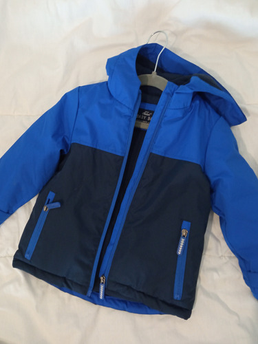 Campera Abrigo Impermeable Forrada Niño Talle 2