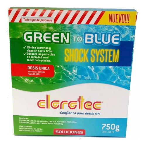Green To Blue By Clorotec - Solución Agua Verde