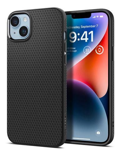 Capa Spigen Liquid Air Black Para iPhone 14 Plus (6.7)