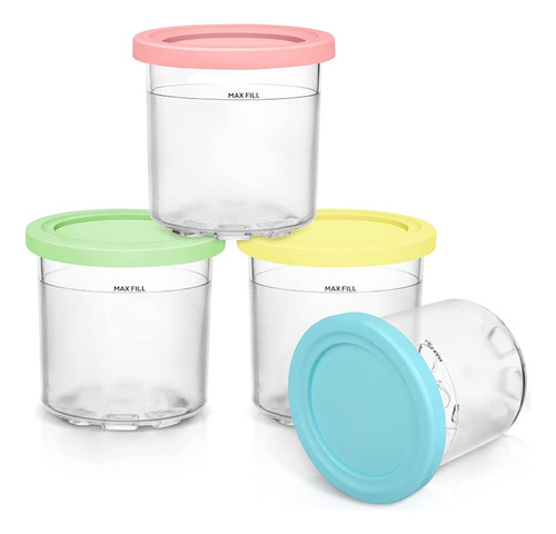 Pintas Y Tapas De Helado K04 Piezas Para Creami Nc301 Nc300