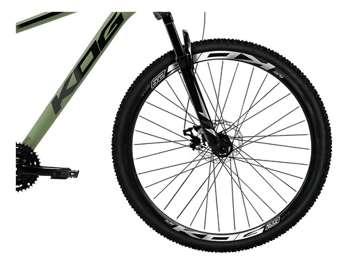 Bicicleta Mtb Aro 29 Kog 21 Marchas Com Freios A Disco Cor Verde Militar+preto