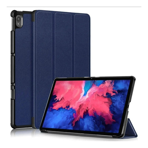 Imagen 2 de 5 de Funda Bookcover + Mica Vidrio Lenovo Tab P11 Tb-j606f/j606x