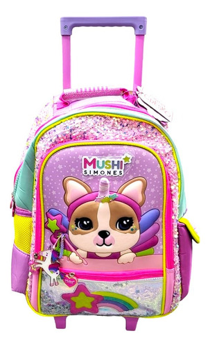 Mochila Carro 18  Simones Mushi Unicornio Jeg Si920