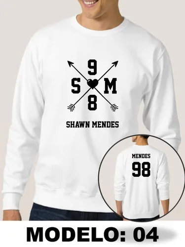 Blusa Shawn Mendes Casaco Frio Moletom Frente E Verso 4 Top