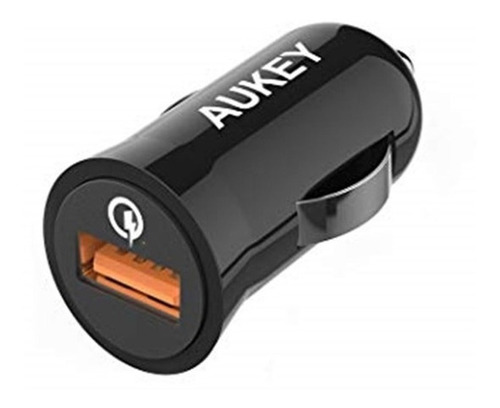 Cargador De Auto Aukey Carga Rápida 18w Con Cable Micro Usb