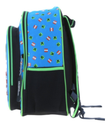 Mochila Minecraft Grande Laminada Chenson Primaria 3d