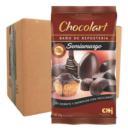Chocolate Huevos De Pascua Caja 4kg Semiamargo Chocolart