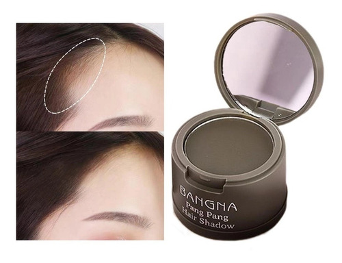 Bangna Hair Shadow Sombra Em Pó P/ Cabelo Barba Sobrancelha Cor 01 Castanho Escuro